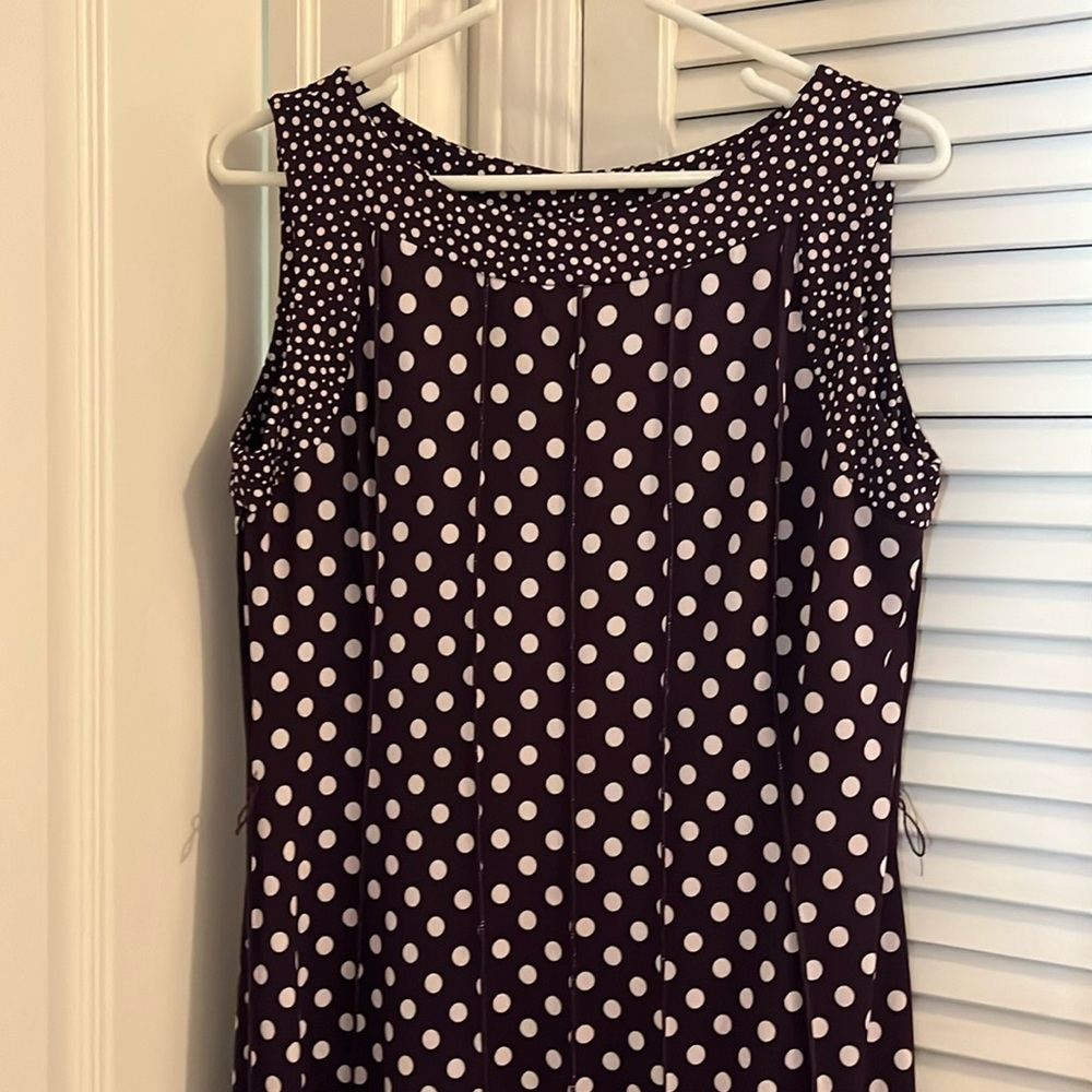 Purple polka dot dress size 12